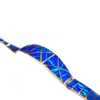 Royal Blue Fire Opal 950 Sterling Silver Chain Bracelet Designed