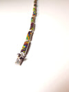 Black Fire Opal 7.5" Tennis Bracelet Jewelry Brown Color