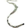 Sparkle Crystals and Fire Opal Necklace Statement Collar Sterling Bridal Wedding