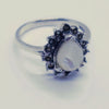 White Fire Opal Ring Quality Handmade Designer Sz. 7