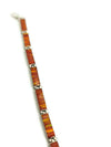 Orange Fire Opal Sterling Silver Tennis Bracelet