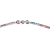 Lavender Pink Hearts Bracelet Fire Opal 950 Sterling Silver Jewelry Tennis Bracelet