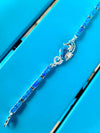 Blue Seahorse Fire Opal Designer Bracelet Sterling Silver Jewelry Exclusive Raphaellos